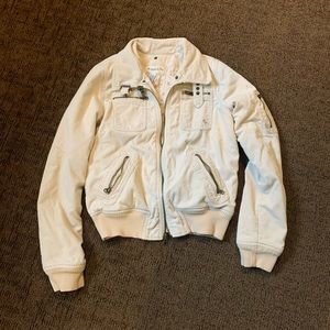 Vintage Abercrombie White Corduroy Jacket
